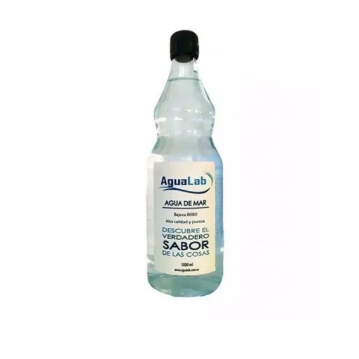 Agua de mar Envase de vidrio Agualab 1 litro