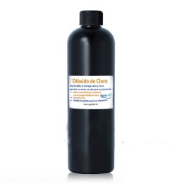 Botella negra Vacía Rellenable para Dióxido de Cloro (CDS) 250ml.