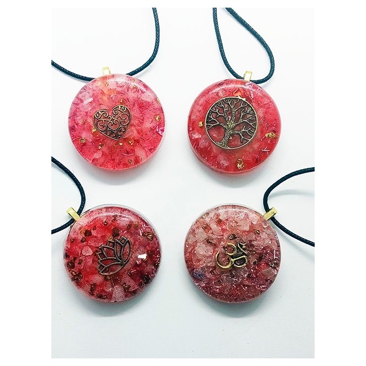 Orgonita Rosa Corazón