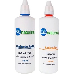 Kit Clorito de Sodio +  Ácido Clorhídrico 4% - 140ml | Bionaturista