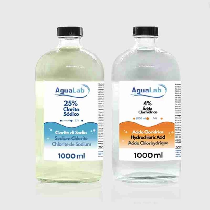 kit clorito sodico y activador 1000ml